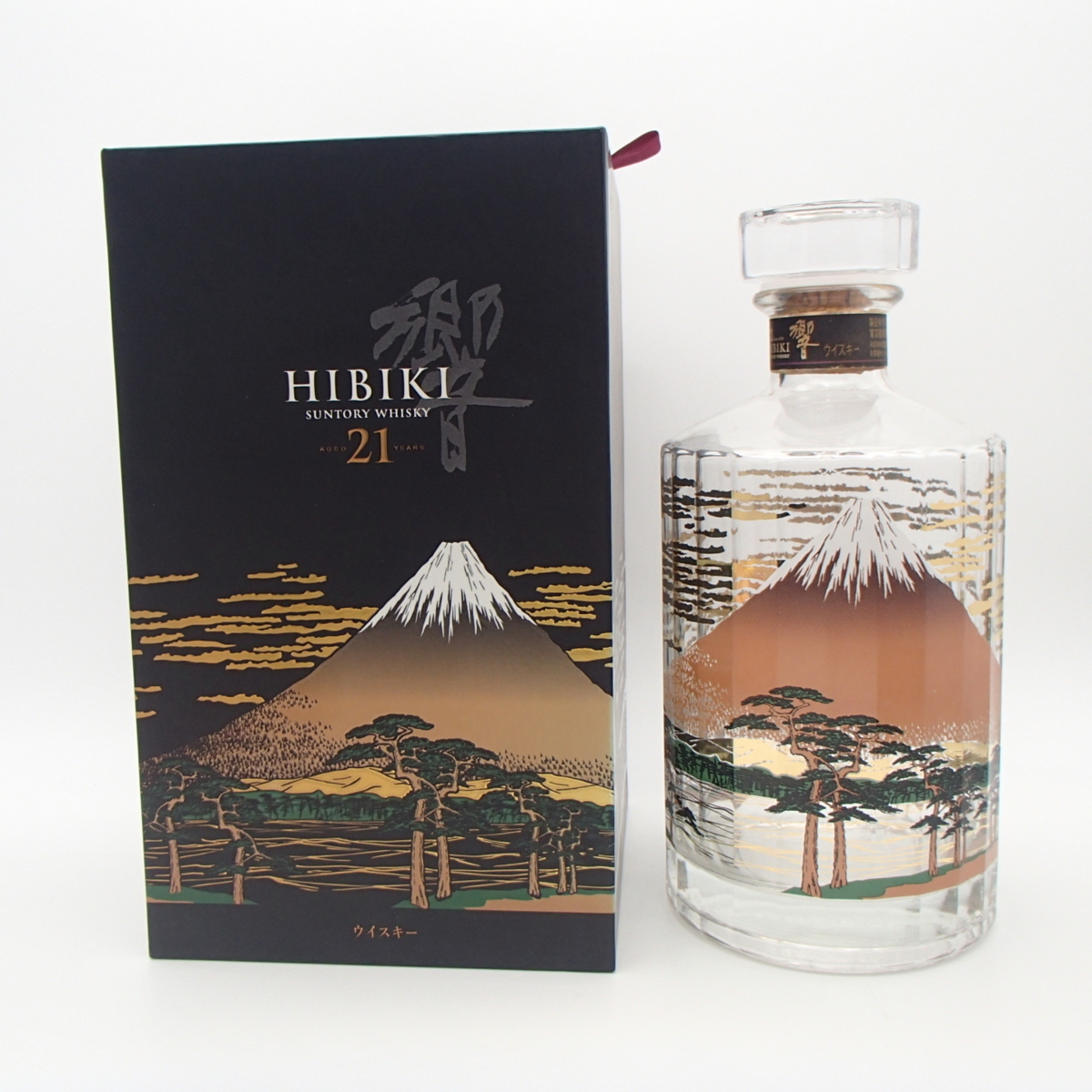 ◎空瓶 SUNTORY WHISKY HIBIKI / サントリー ウイスキー 響 21年 富士
