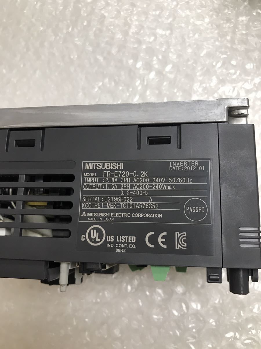 三菱電機 MITSUBISHI インバーター FR-E720-0.2K 動作保証 2/2