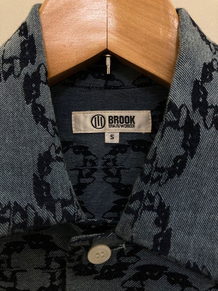BROOK BRAIN WORKER ブルック　ブレイン　オーバーサイズ　 半袖シャツ 総柄 SHIRT
