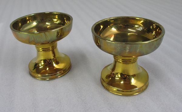 特別販売品】仏器 別上大々 1対(口径10cm高さ9.2㎝) 特別販売品】仏器 別上大々 1対(口径10cm高さ9.2㎝)