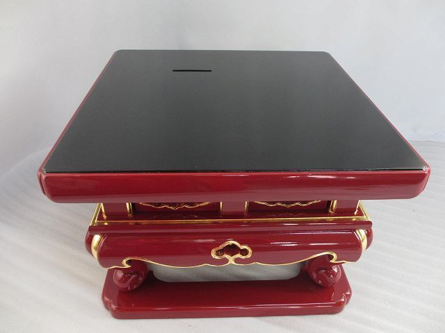 Bibian 比比昂- 【特別販売品】朱塗り外陣香炉台傷有(幅約48cm Bibian 比比昂- 【特別販売品】朱塗り外陣香炉台傷有(幅約48cm