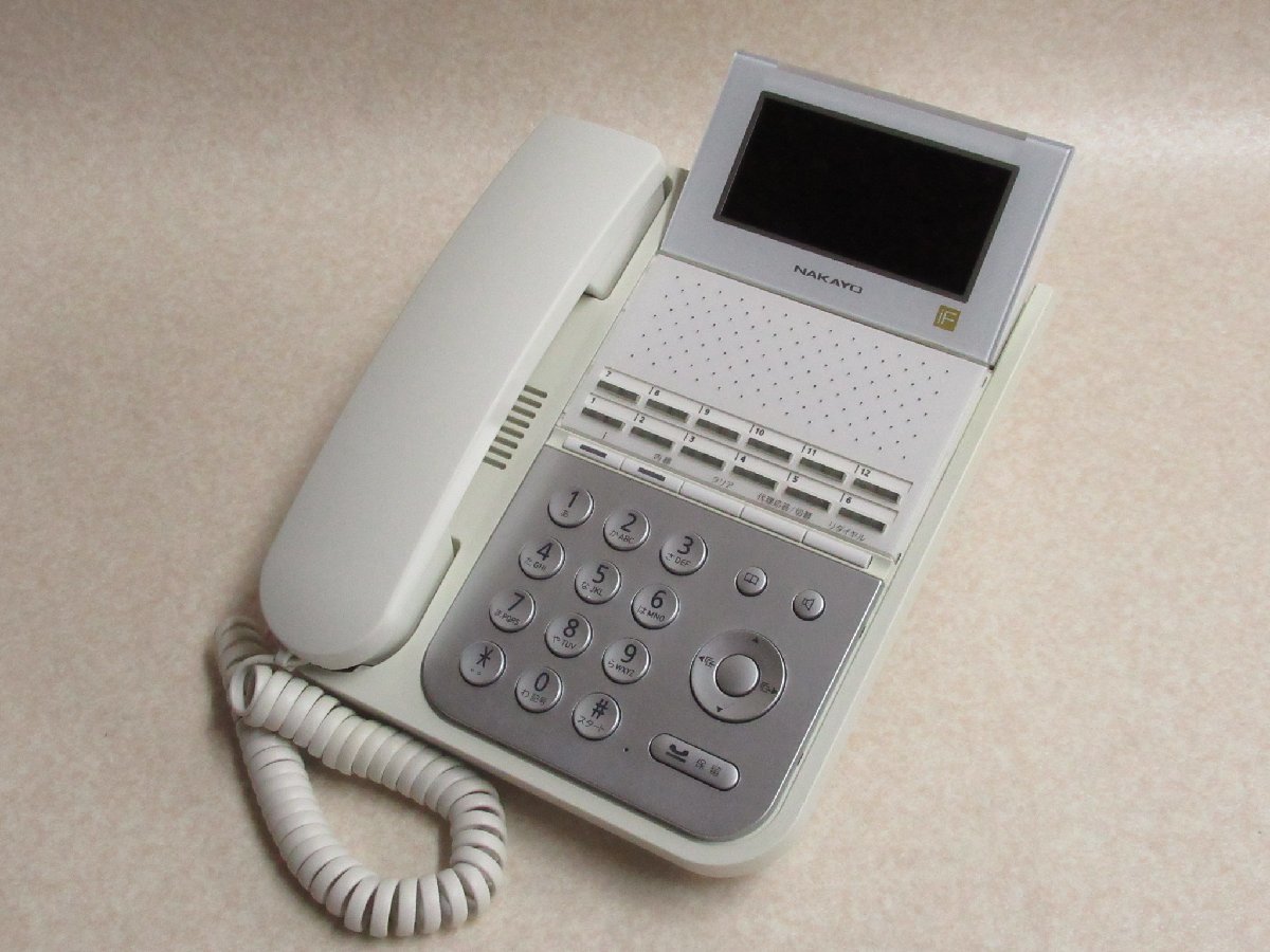 Ω XI2 4511 保証有 14年製 ナカヨ iF 12ボタン標準電話機 NYC-12iF-SDW ・祝10000！取引突破！