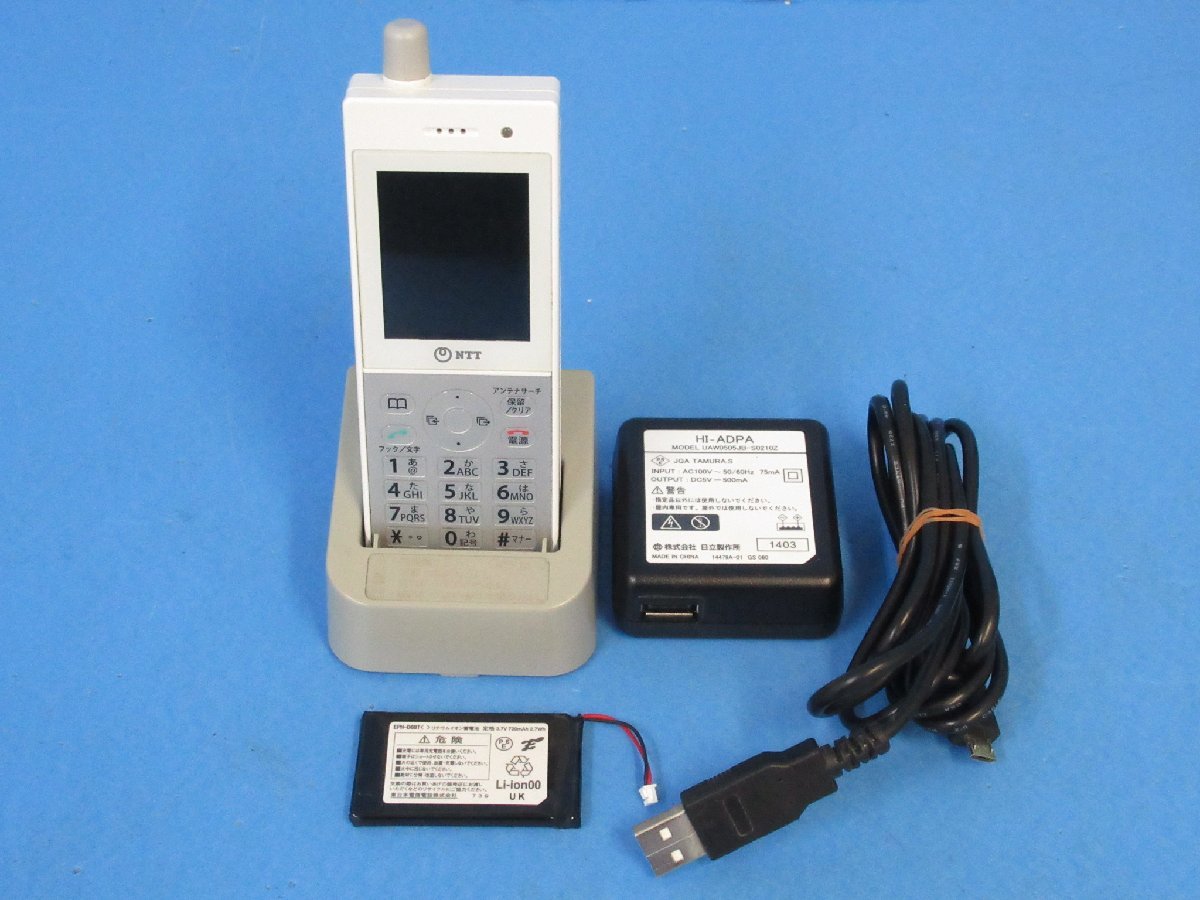 ▲Ω XG2 4555 保証有 東17年製 NTT デジタルコードレス電話機 EPH01-D8PSS＜＞ 電池付 初期化済 ・祝10000！取引突破！
