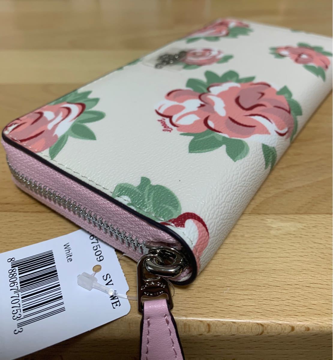 COACH 長財布　コーチ　花柄フローラルプリント　アコーディオンジップ F67509 新品未使用品