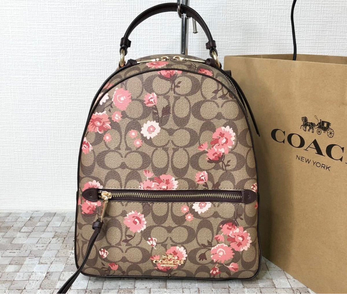 コーチ COACH リュック レディース シグネチャー デイジー フローラル