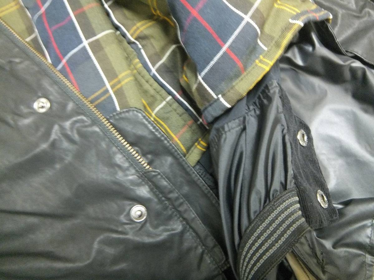 激レア 美品 Barbour×TOKITO 別注 コラボ BICYCLE JACKET T634 フード ハンティングJK マウンテンジャケット  シャイニーブラック M