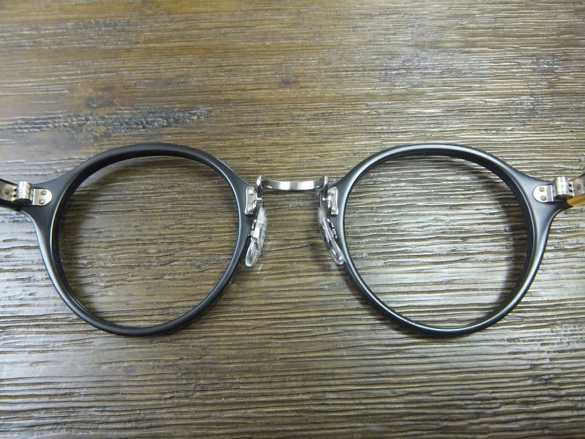限定 美品 oliver peoples 1955 雅 Limited Edition DTB 鼈甲×BLACK クラシック ボストン made in  Japan 眼鏡ケース 眼鏡拭き 黒 丸メガネ