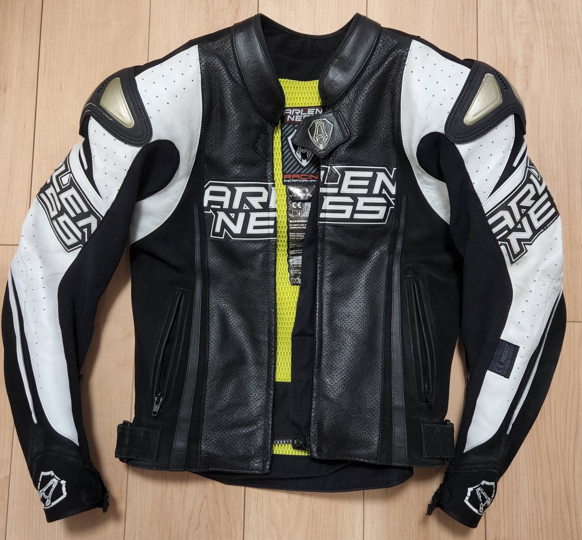 arlen ness アレンネス 白 黒 ジャケット レーシング 上下