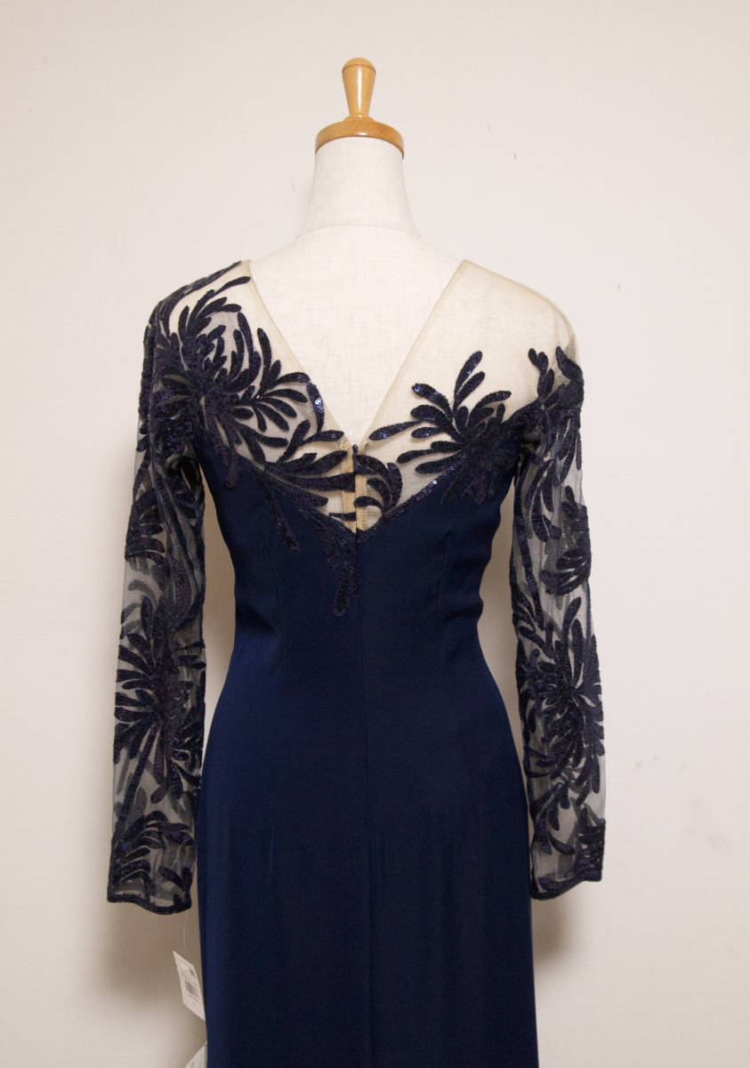 TADASHI SHOJI タダシショージ NAVY & BEIGE ロングフォーマル TADASHI SHOJI タダシショージ NAVY & BEIGE ロングフォーマル