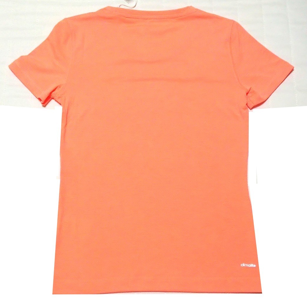 未使用　アディダス　レディース　Tシャツ　半袖　Mサイズ　オレンジ　adidas　タグ付　トレーニングウェア　スポーツ　送料無料
