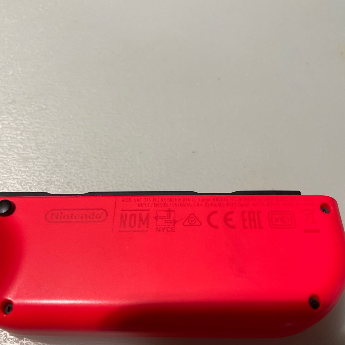 ジョイコン ニンテンドースイッチ Nintendo Switch Joy-Con(R) ネオンレッド 右　動作未確認