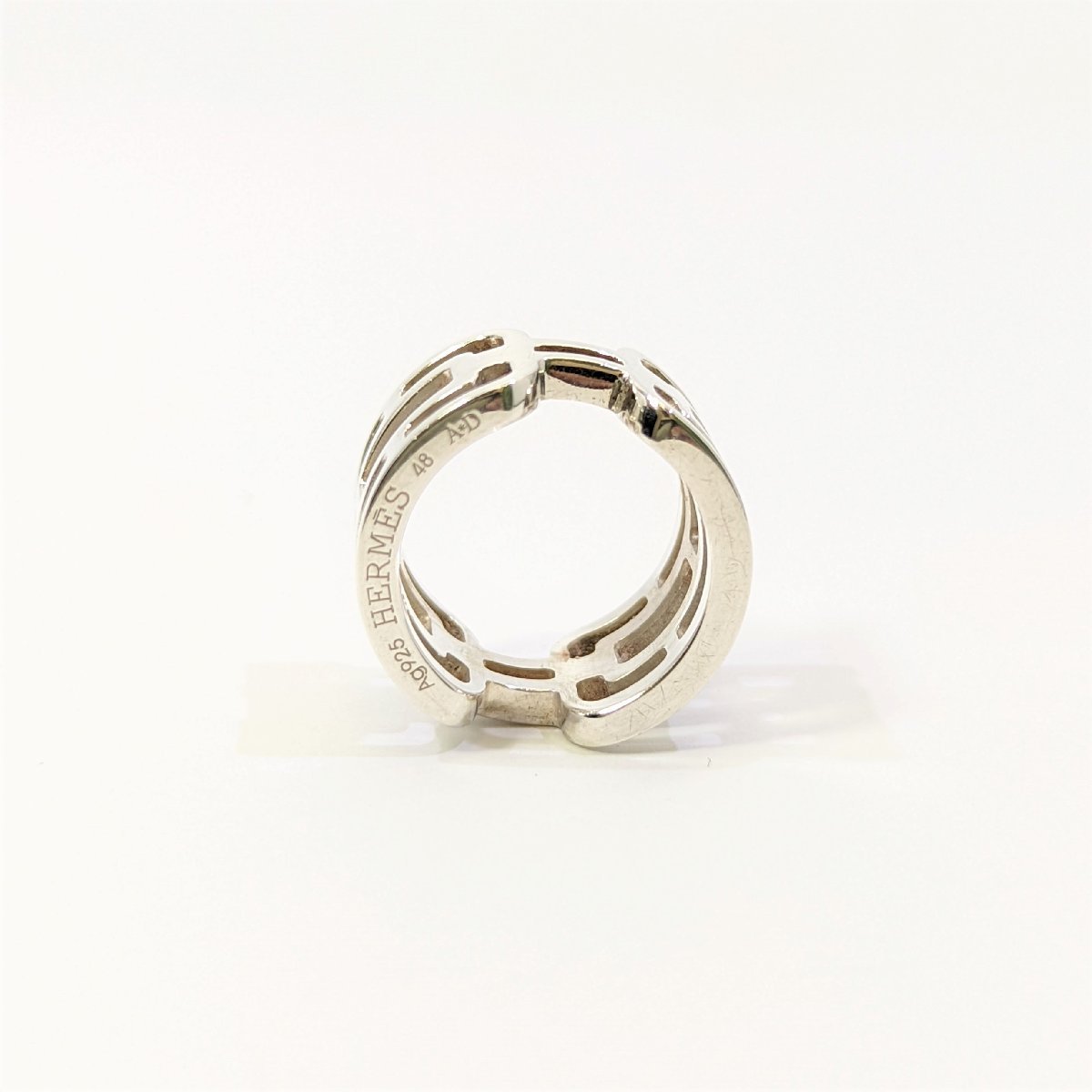 エルメス HERMES アルカンリング シルバー925 指輪 #48 日本サイズ8.5号 美品 箱付_画像5