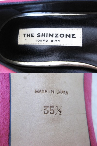 *THE SHINZONEsin Zone * heel pumps * suede * pink *35.5* low heel * suede pumps *