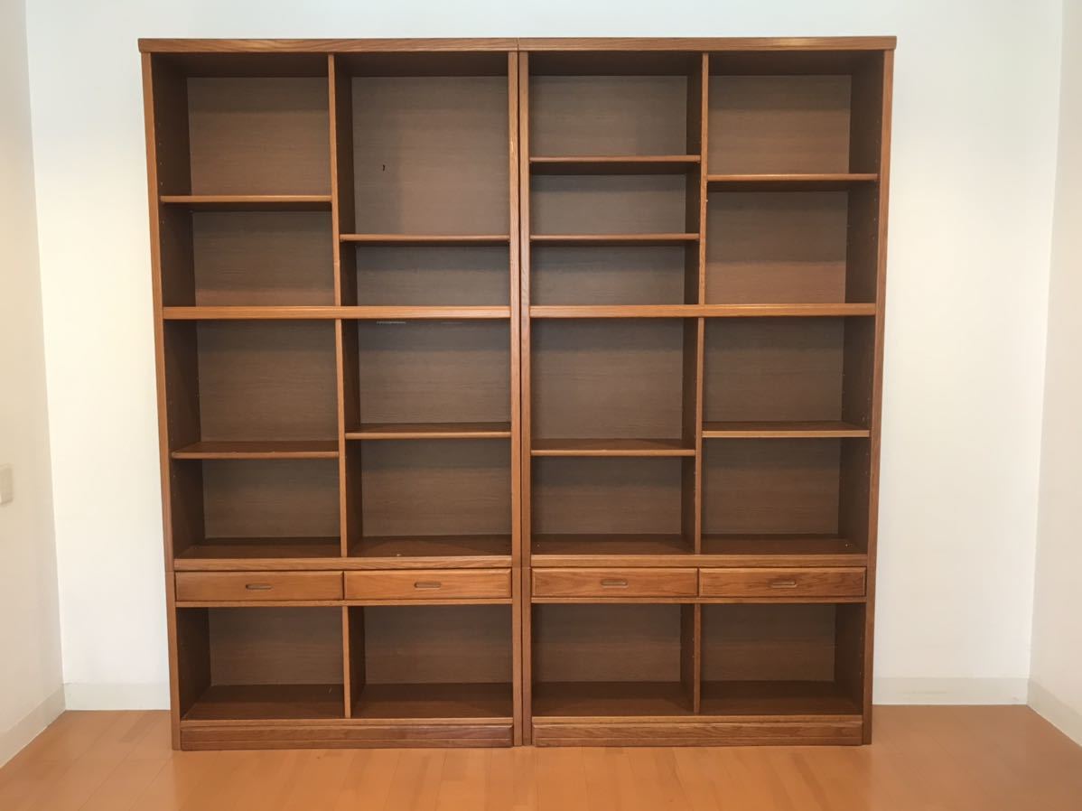  bookcase 2 pcs. set large book shelf cupboard taking over conditions 