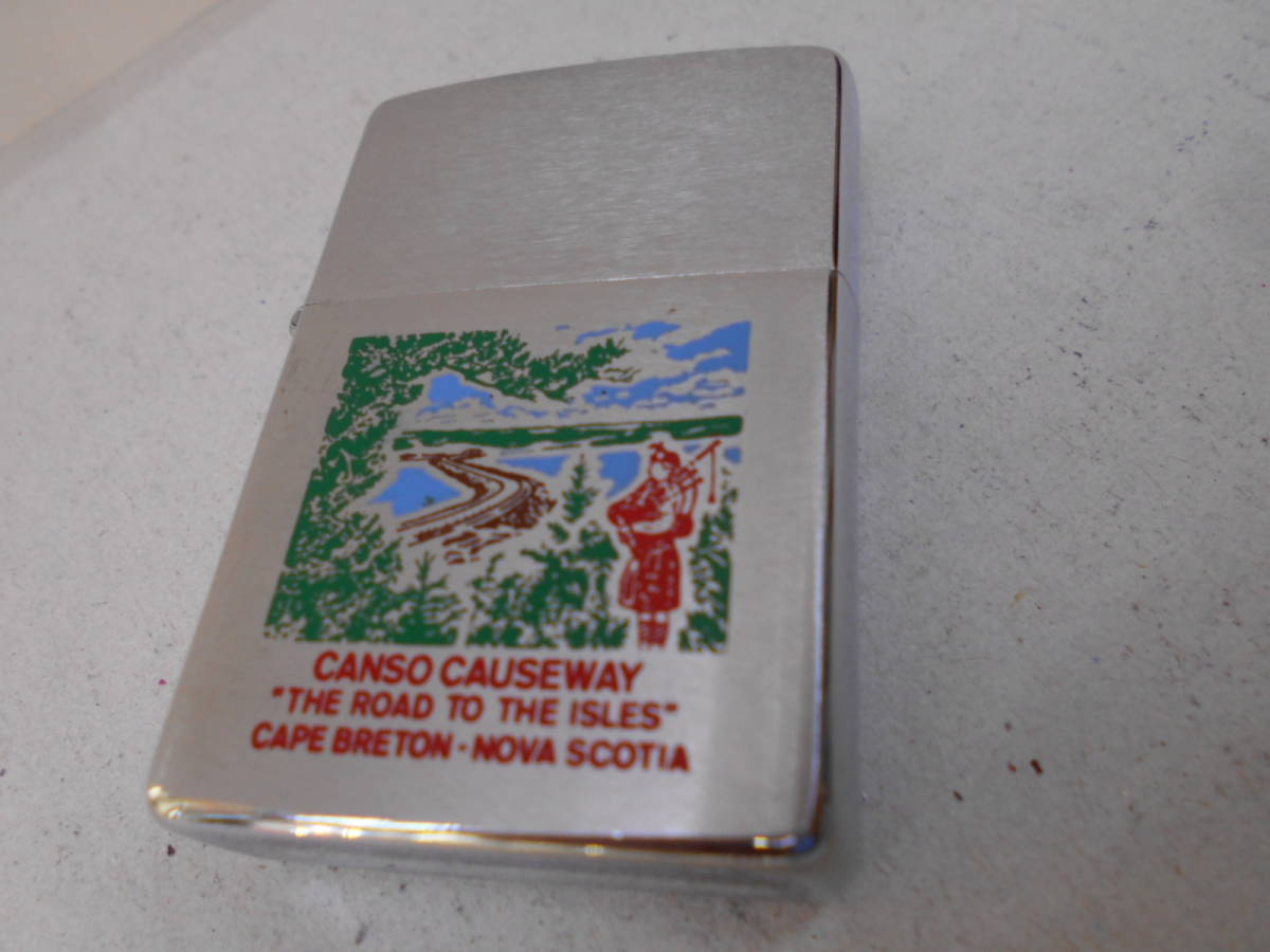 CANADA CANSO CAUSEWAY Zippo 1977-1982年製?　ケースは未使用、インナーはほぼ未使用　ニアミントコンディション,インナーもカナダ製_画像1