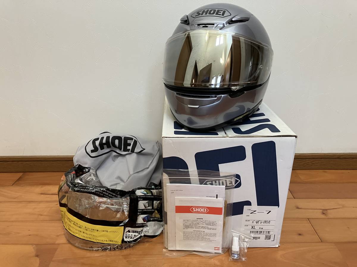 SHOEI Z-7 パールグレーメタリック　美品_画像1