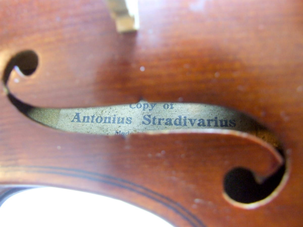メンテ済 ドイツ製 バイオリン Antonius Stradivarius モデル 分数 3/4