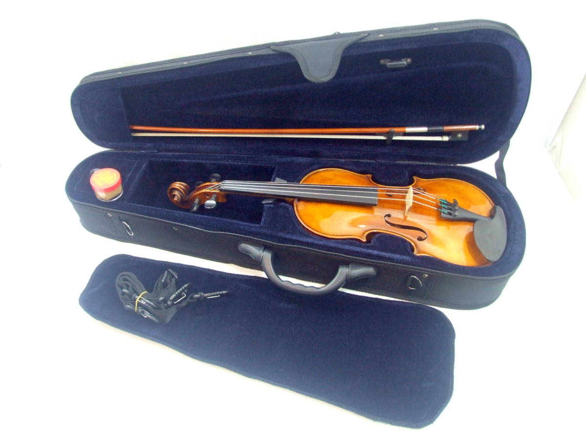 メンテ済 ドイツ製 1P垢虎 バイオリン Antonius Stradivarius モデル 分数 3/4 SUGITO弓 発表会 コンクールなどの画像5