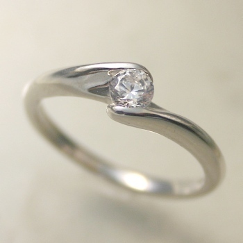 婚約指輪 ダイヤモンド 0.2カラット プラチナ 鑑定書付 0.256ct Gカラー VVS2クラス 3EXカット H&C CGL T0953-2399 HKER*0.2