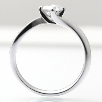 婚約指輪 安い プラチナ ダイヤモンド リング 1.0カラット 鑑定書付 1.570ct Gカラー SI2クラス 3EXカット H&C CGL_画像2