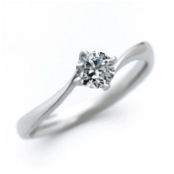 婚約指輪 ダイヤモンド 0.4カラット プラチナ 鑑定書付 0.428ct Dカラー VVS1クラス 3EXカット H&C CGL T0882-1909 HKER*0.4_画像1