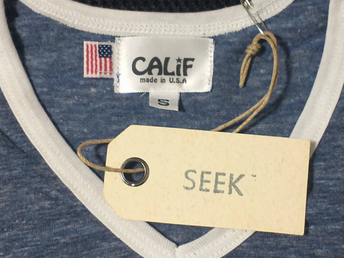 新品 CALiF made in USA S Tシャツ Vネック