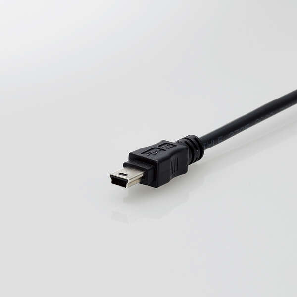 USB2.0ケーブル [A-miniB] 2.0m USB認証取得 UL規格・USB2.0規格の伝送速度480Mbpsの高速データ転送に対応: U2C-AM20BK/ID_画像5