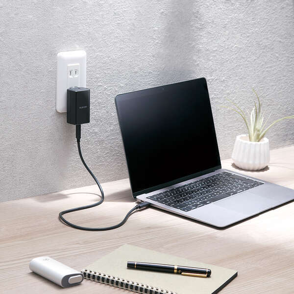 USB AC充電器 最大出力45W USB PD対応 Qualcomm Quick Charge 3.0規格認証済みのUSB Type-Cポート搭載: ACDC-PD1645BK_画像9