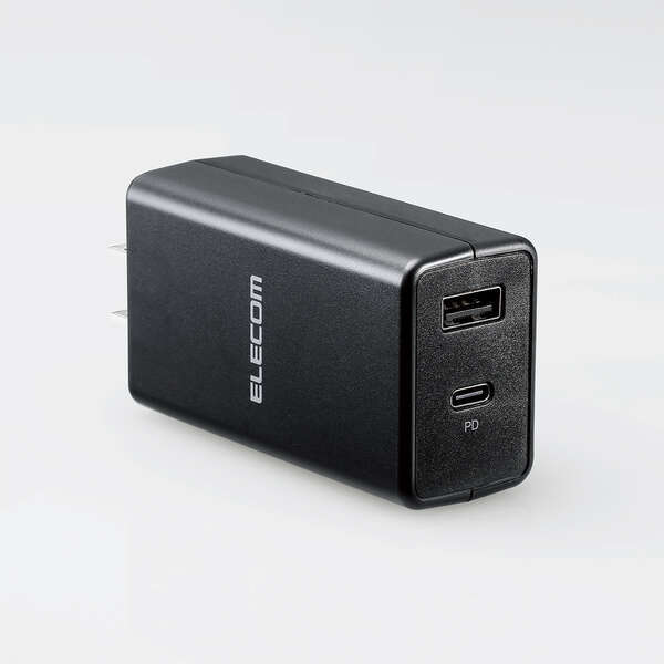 USB AC充電器 最大合計出力57W USB PD対応 Quick Charge対応USB Type-Cポート/おまかせ充電対応USB Type-Aポート搭載: ACDC-PD1757BK_画像2