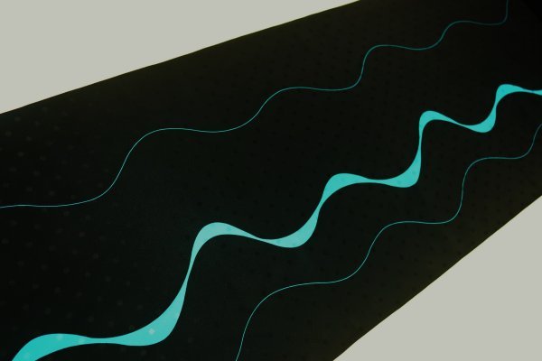 [ capital ...] silk long kimono-like garment flap length ... pattern black ground × turquoise color polka dot ... cloth ... attaching sleeve * change sleeve for 4.4m