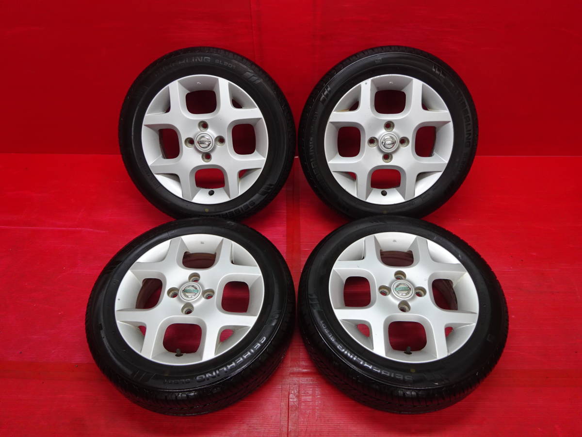 国内外の人気 19年式ブリヂストンタイヤ、15×5.5J+50 日産キューブz12