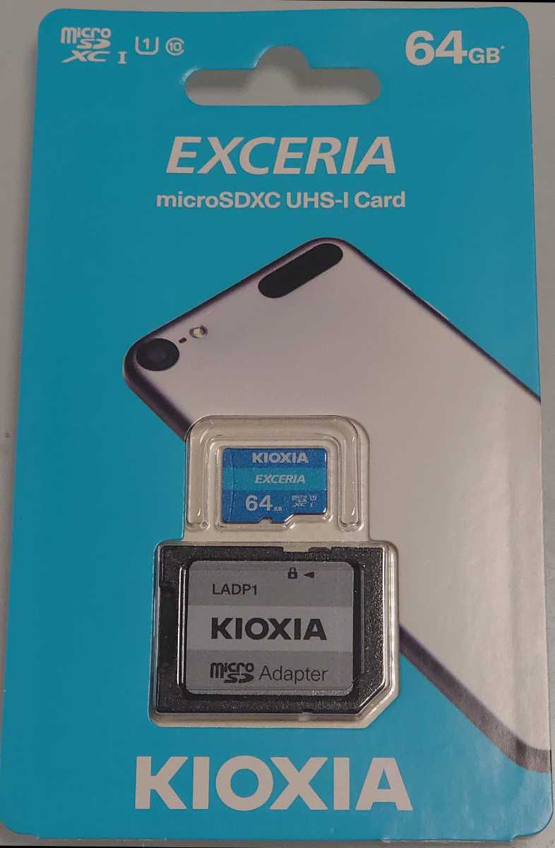 microSD микро SD 64GB SD карта адаптор имеется KIOXIA( старый TOSHIBA производства ) SDXC microSDXC U-1 Class10 цифровая камера мобильный смартфон do RaRe ko оптимальный 