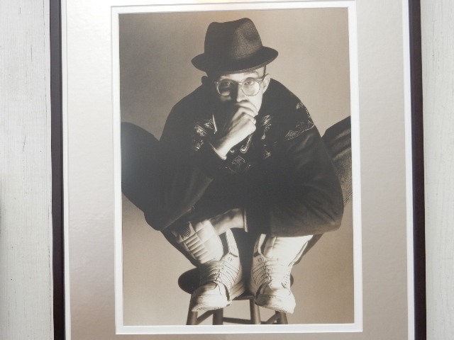 キース・ヘリング/1989/アート ピク額装/ストリートアートの先駆者/Keith Haring/Pop Art/落書き/地下鉄アート/大き目額が豪華な壁飾り_画像3