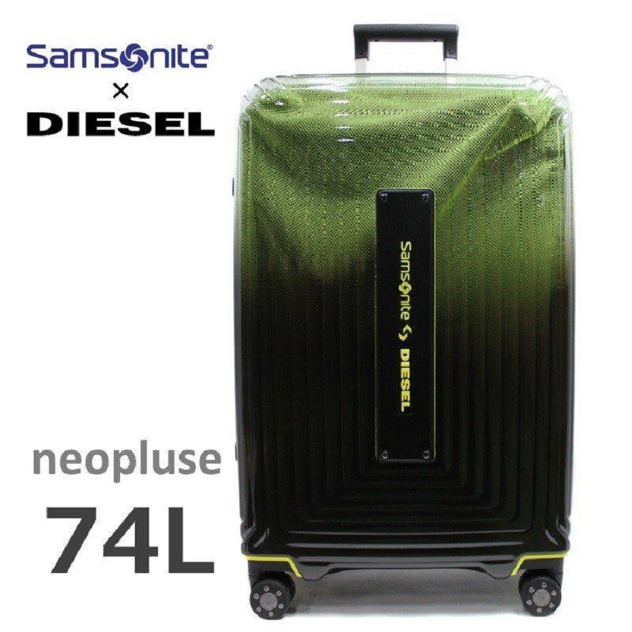 サムソナイト ディーゼル Spinner69 ハード キャリーケース 74L 定価56100円 ブラック イエロー Samsonite コラボ DIESEL 旅行 4～7泊_画像1