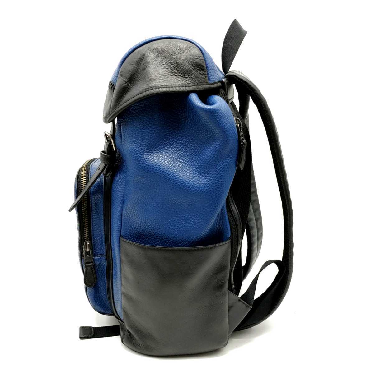 送料無料 美品 COACH コーチ メンズ リュック バックパック ヘンリー バックパック ペブルドレザー F56013 ブルー 送料無料 美品 COACH コーチ メンズ リュック バックパック ヘンリー バックパック ペブルドレザー F56013 ブルー