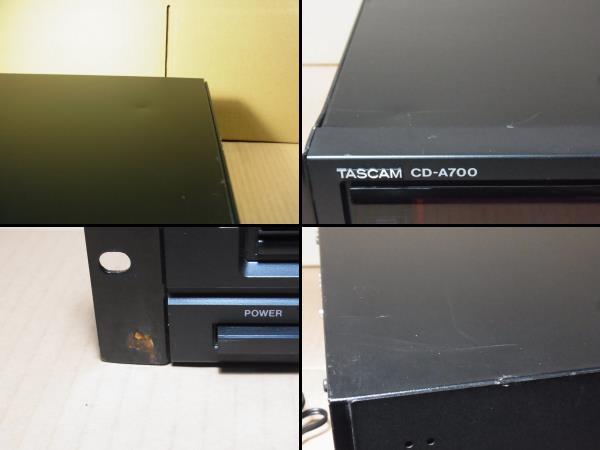 TASCAM CD/カセットデッキ CD-A700（中古品　タスカム プレーヤー　業務用　ジャンク品）_画像8