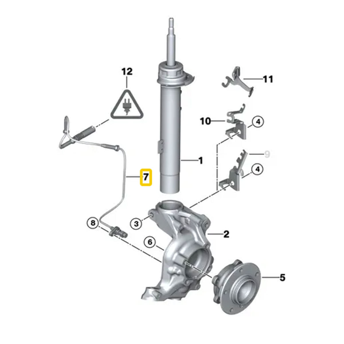 全国送料無料 SS004 スピードセンサー ABSセンサー BMW E90 E91 E92 E93 320i 323i 325i 328i 330i 335i フロント側 左右共通 34526760424_画像5