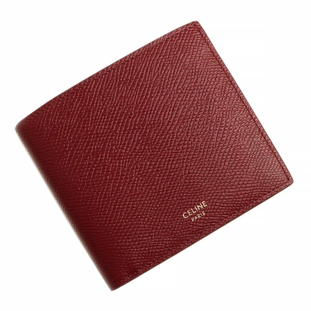 新品・未使用品)セリーヌ CELINE カーフ レザー バイフォールド 二