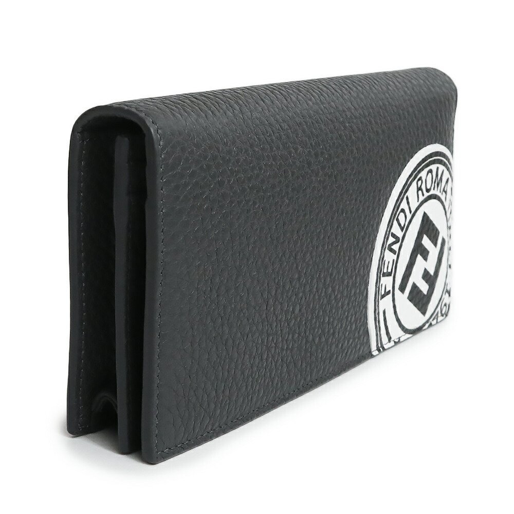 ☆未使用品☆FENDI スタンプロゴ 二つ折り長財布 グレー learn.abono.ng