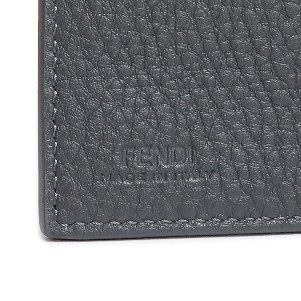 ☆未使用品☆FENDI スタンプロゴ 二つ折り長財布 グレー learn.abono.ng