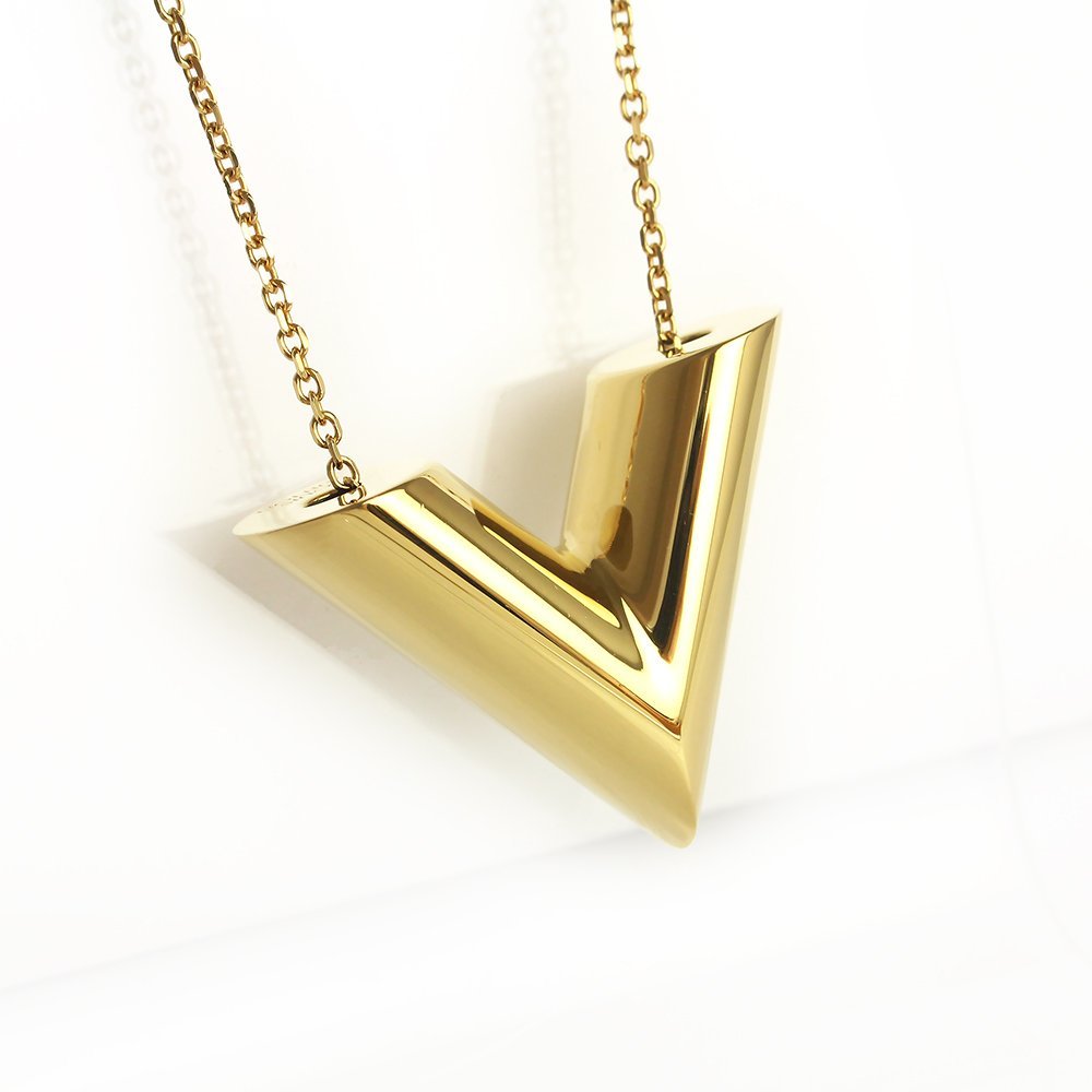 Louis Vuitton Necklace Essential V PM Gold MP1465 GP LE0194 LOUIS