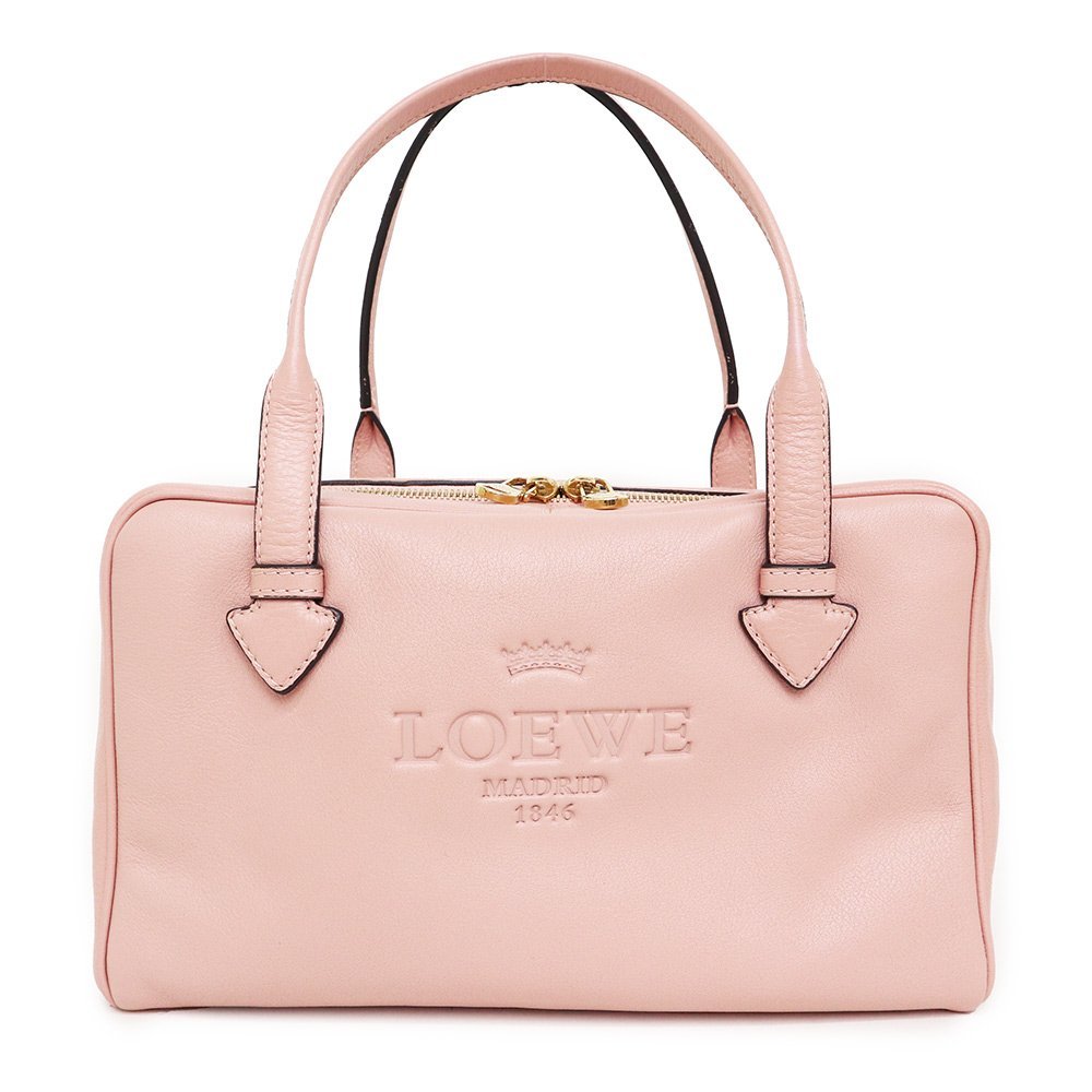 ダブル/ミストブルー 【美品】ロエベ 2way ショルダーバッグ