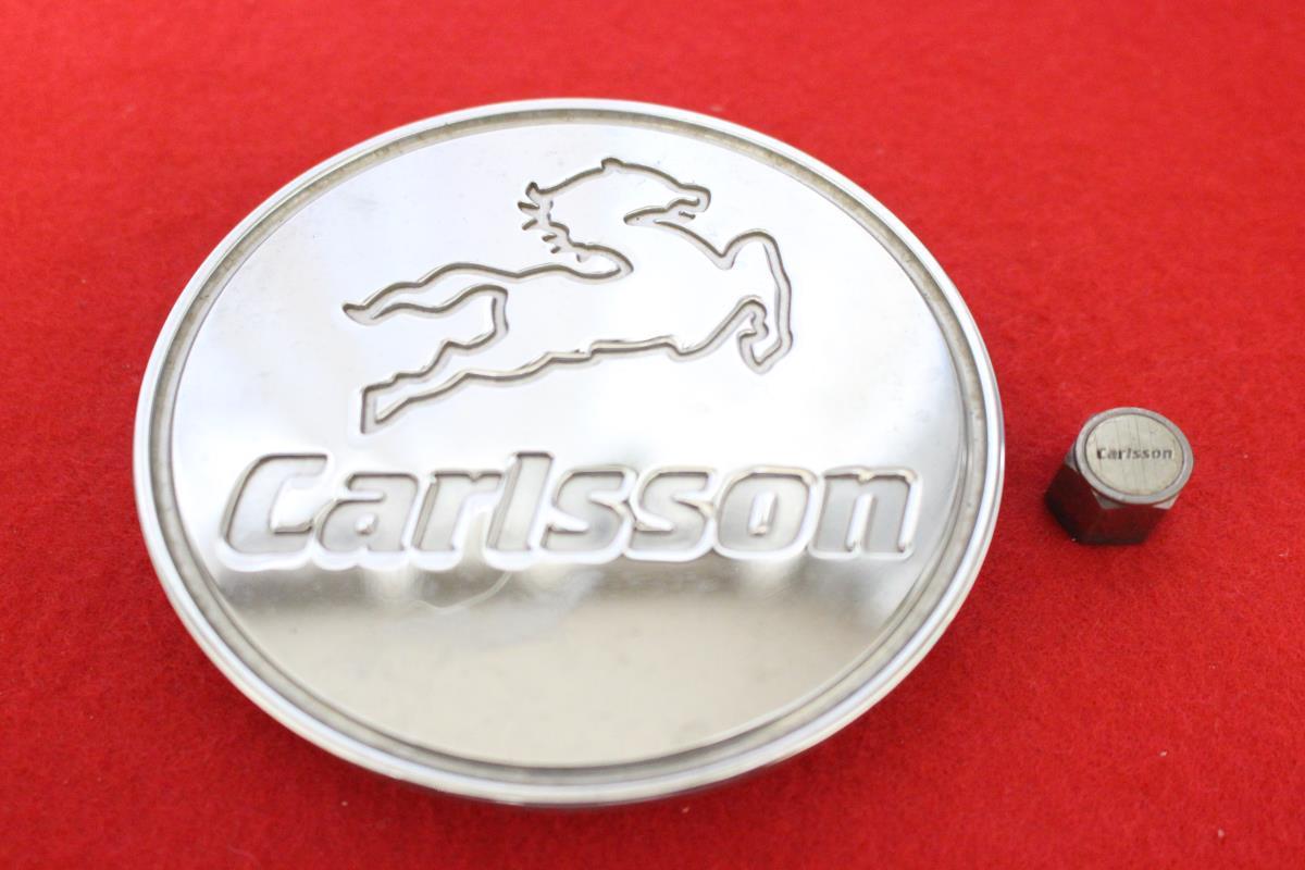 1枚 カールソン/Carlsson 社外 中古 ホイール センタープレート センターカバー エンブレム オーナメント cap