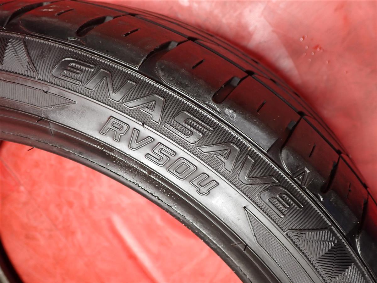 中古タイヤ 215/45R18 93W 2本セット ダンロップ エナセーブ RV504 7.5分山 ステップワゴン スパーダ ボルボ S40_画像10