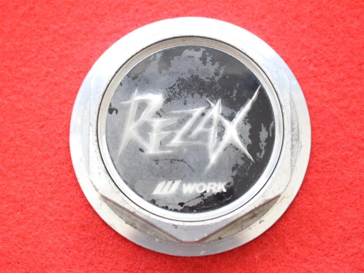 1枚 REZAX WORK 社外 中古 ホイール センターキャップ センターカバー エンブレム オーナメント_画像1