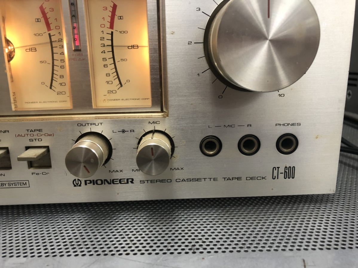 K # PIONEER パイオニア ステレオカセットテープデッキ CT-600 K # PIONEER パイオニア ステレオカセットテープデッキ CT-600