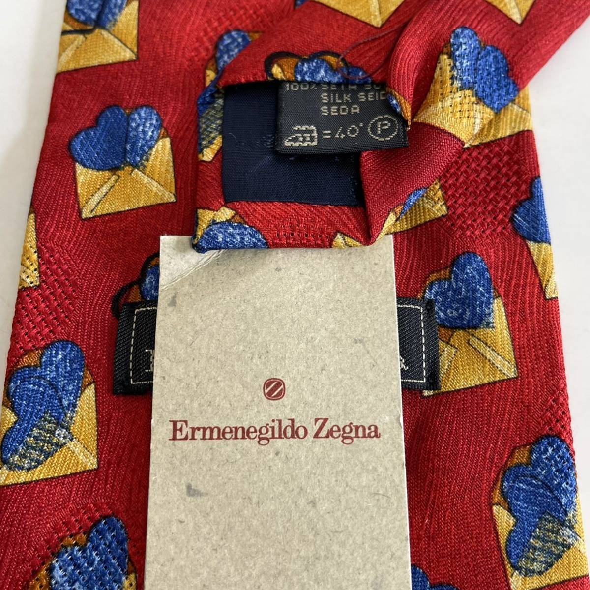 エルメネジルドゼニア(Ermenegildo Zegna) 赤青黄色ネクタイ 新品 未