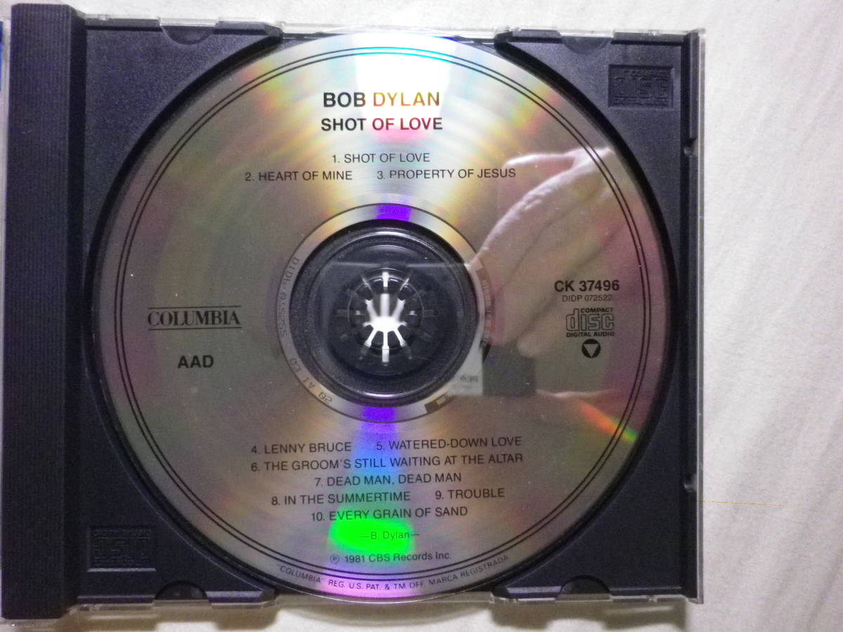 『Bob Dylan/Shot Of Love(1981)』(COLUMBIA CK 37496,輸入盤,Heart Of Mine,SSW,Folk)_画像3