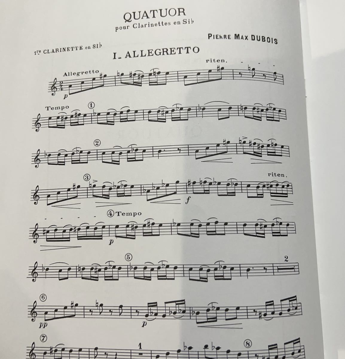 デュボア クラリネット四重奏曲の画像3