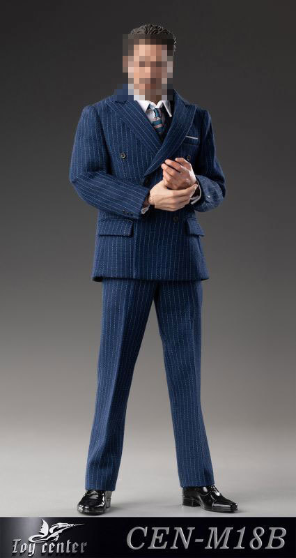 ToyCenter CEN-M18 B 1/6スケール メンズ ビジネス ストライプスーツ セット English gentleman Tony striped suit 男性素体向け衣装